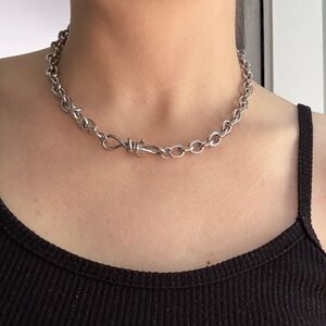 Y2K Industrial Barbwire-Inspired Necklace